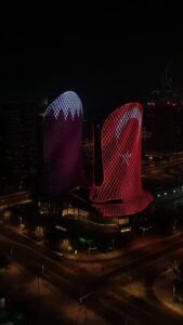 Doha Twin Towers: 200,000 Lights Telling Cultural Stories