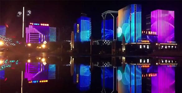 Commercial Building with LED Media Facade