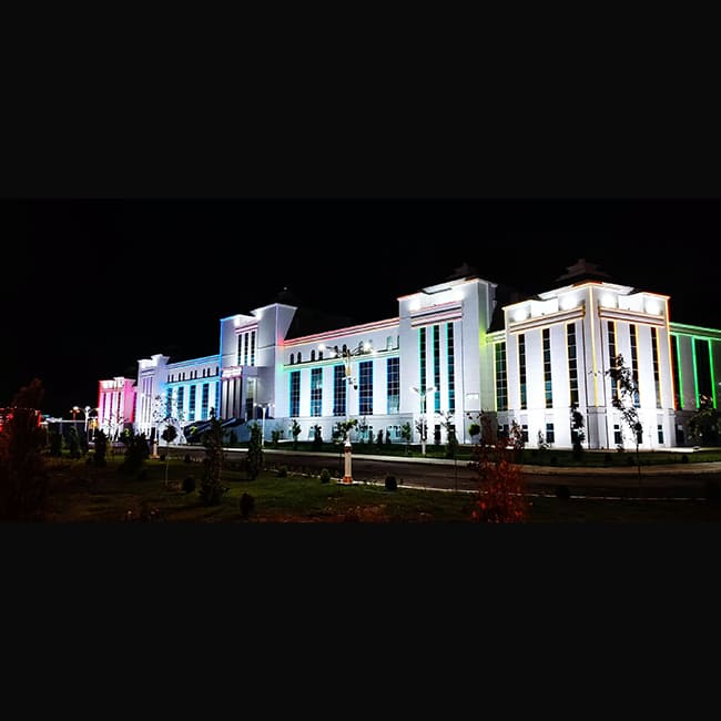 SPI RGB Linear Light Case Study: Illuminating Turkmenistan Architecture in 5 Days