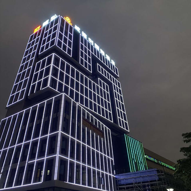 DMX512 Facade Lighting Case Study: Xinhong Technology Building
