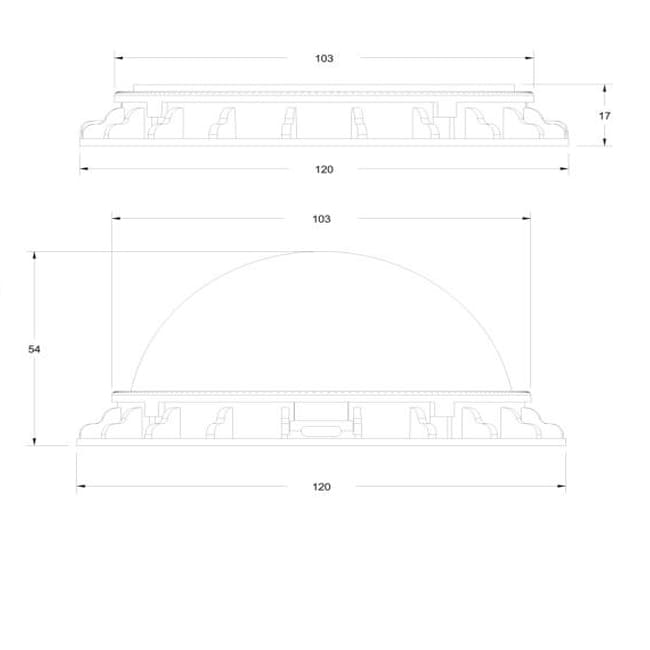 DMX512 RGB LED Point Light 120mm IP65 Outdoor Facade Pixel Lighting