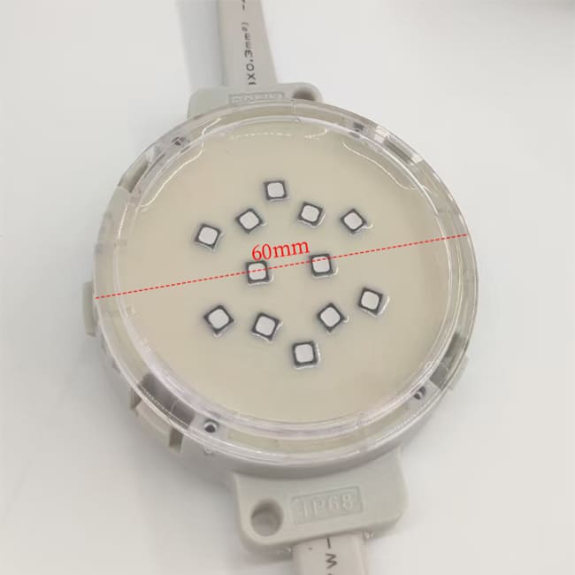 LED DMX512 RGB Pixel Light 60mm Point Node for Building Facade Lighting