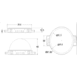 90mm LED Point Light Waterproof Outdoor Node for Facade and Landscape Lighting