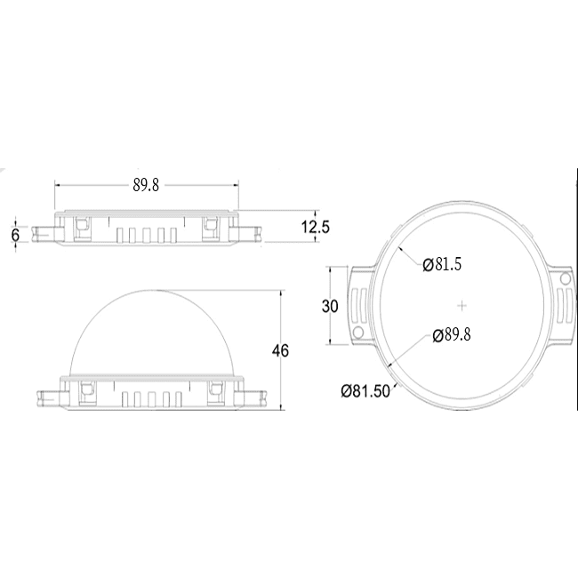 90mm LED Point Light Waterproof Outdoor Node for Facade and Landscape Lighting