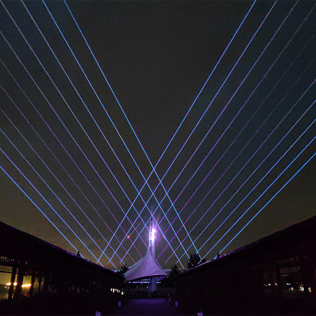 Waterproof RGB Laser Light 40W Outdoor Projector DMX512 Control 20–50W Customized