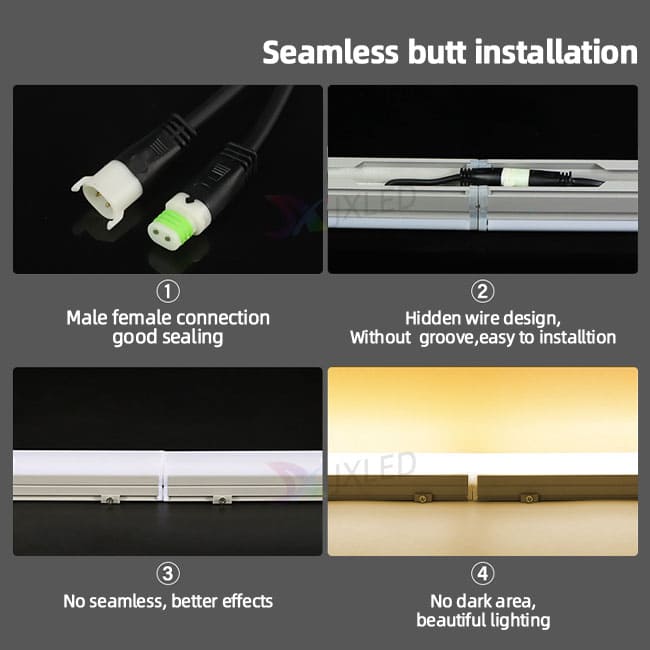Outdoor RGB LED Linear Light for Dynamic Architectural Facade Lighting