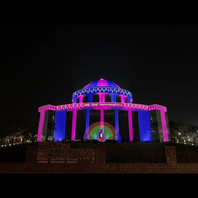 Architectural Lighting Case Study: Bringing a Peacock Sculpture to Life in India