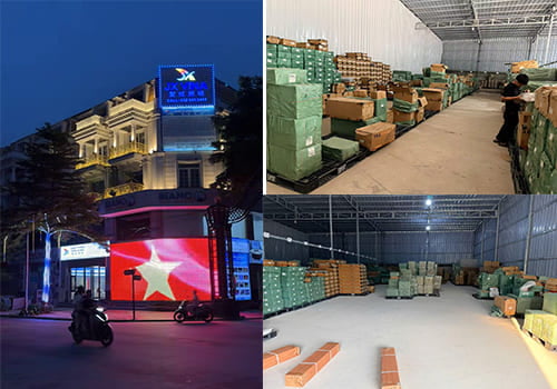 JUXUANLED Vietnam branch and warehouse