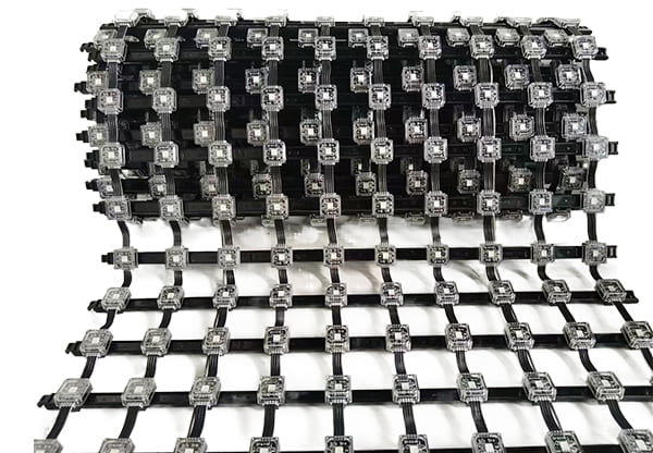 LED Media Mesh for large-scale facade displays