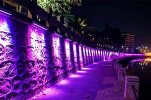 An example of a full cutoff fixture that directs all light downwards, preventing sky glow.