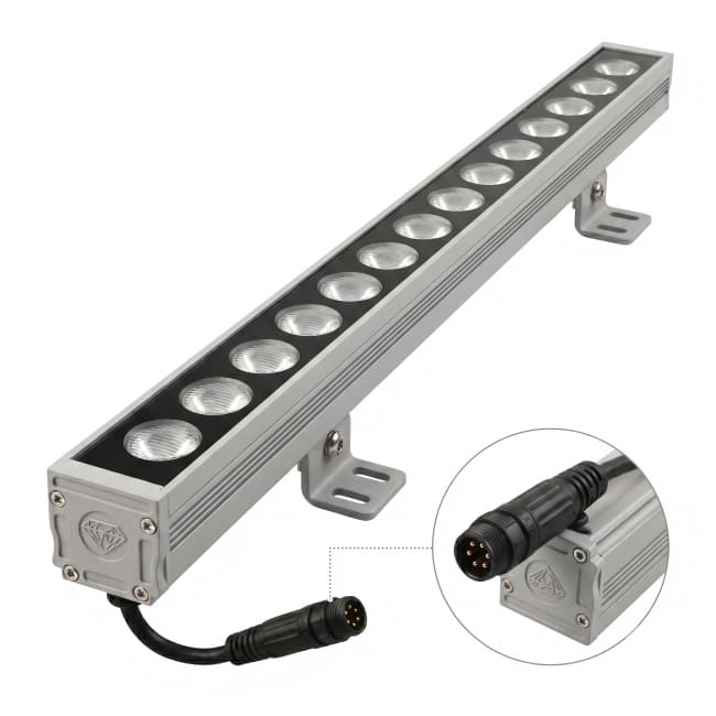 LED Wall Washer Light DC24V IP65 DMX512 RGBW for Architectural Facade Lighting