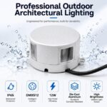 IP65 Outdoor LED Cross Star Projection Light 12W DMX512 RGBW Architectural Facade Lighting