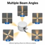 IP65 Outdoor LED Cross Star Projection Light 12W DMX512 RGBW Architectural Facade Lighting