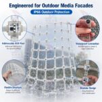 Flexible LED Mesh Screen for Building Facade & Media Facade